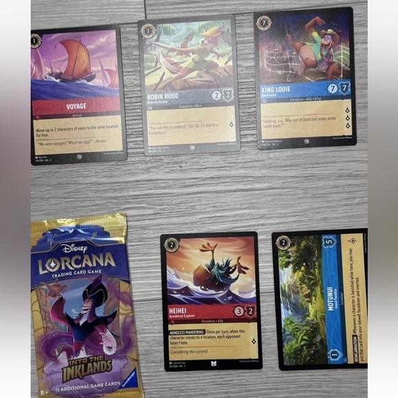 Disney Lorcana Into the Inklands Trading Card Game Pack 1 Sealed 1 Open - Picture 6 of 8